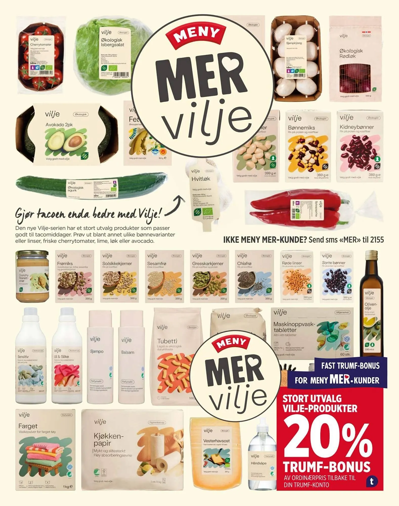 Meny kundeavis fra 15. mars til 19. mars 2026 - kundeavisside 11