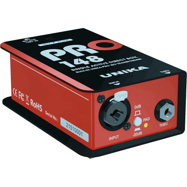 OUTLET | UNiKA PRO-148 - 48V active DI-box