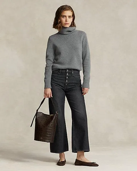 Cropped Wide-Leg Jean