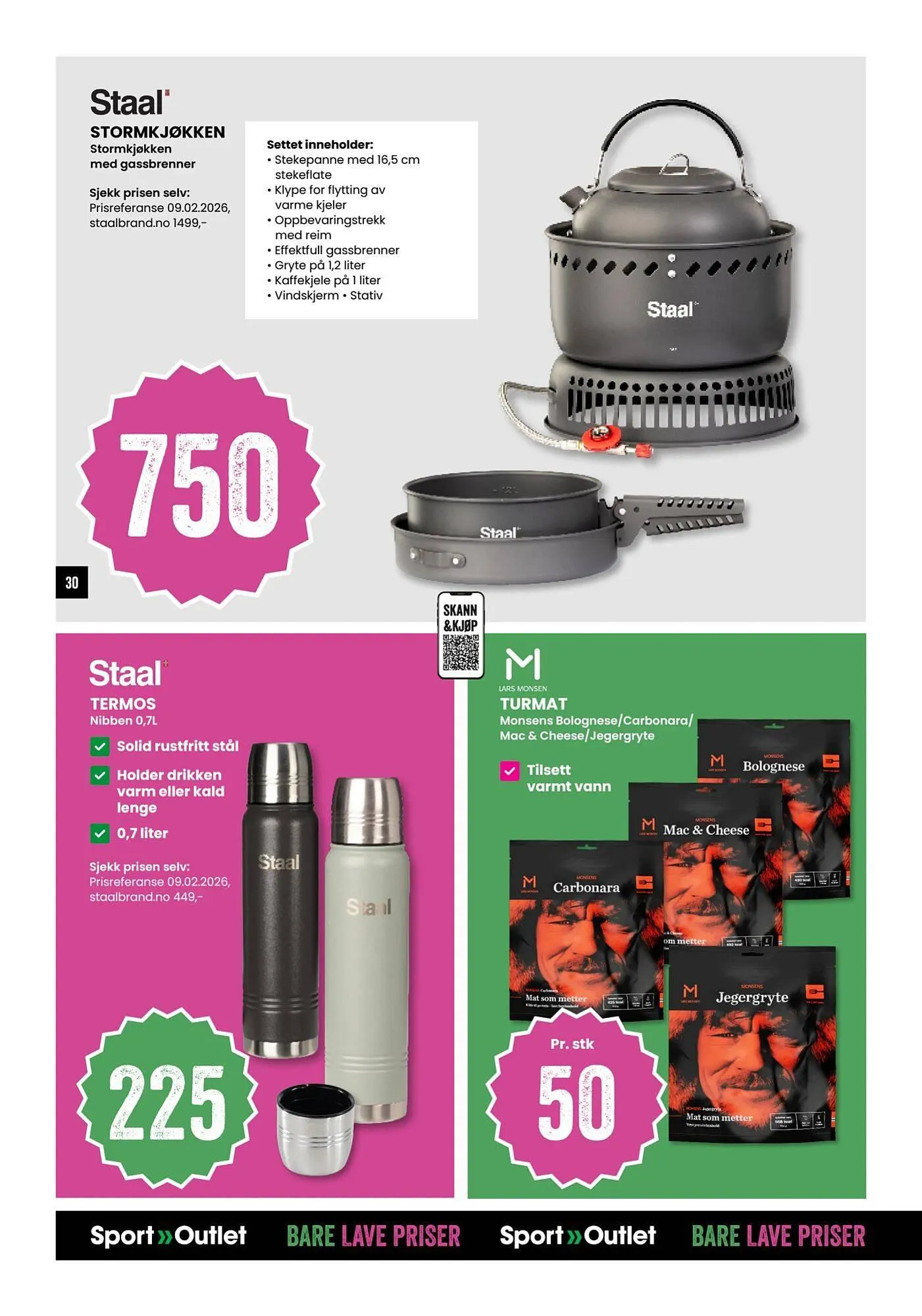 Sport Outlet kundeavis fra 24. februar til 9. mars 2026 - kundeavisside 30