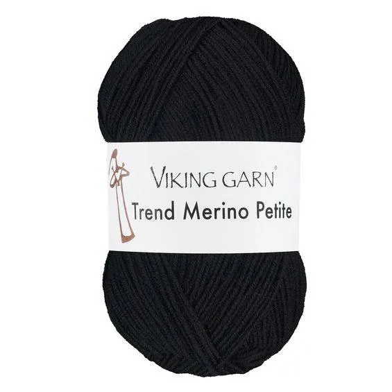 Viking Garn Trend Merino Petite 50 g svart 303