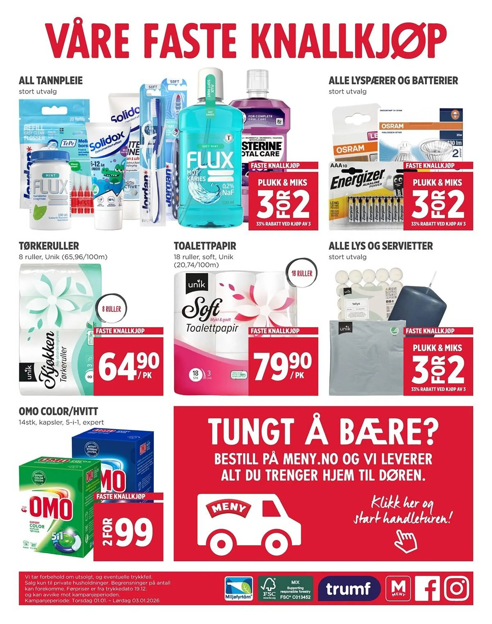 Meny kundeavis fra 1. januar til 3. januar 2026 - kundeavisside 8