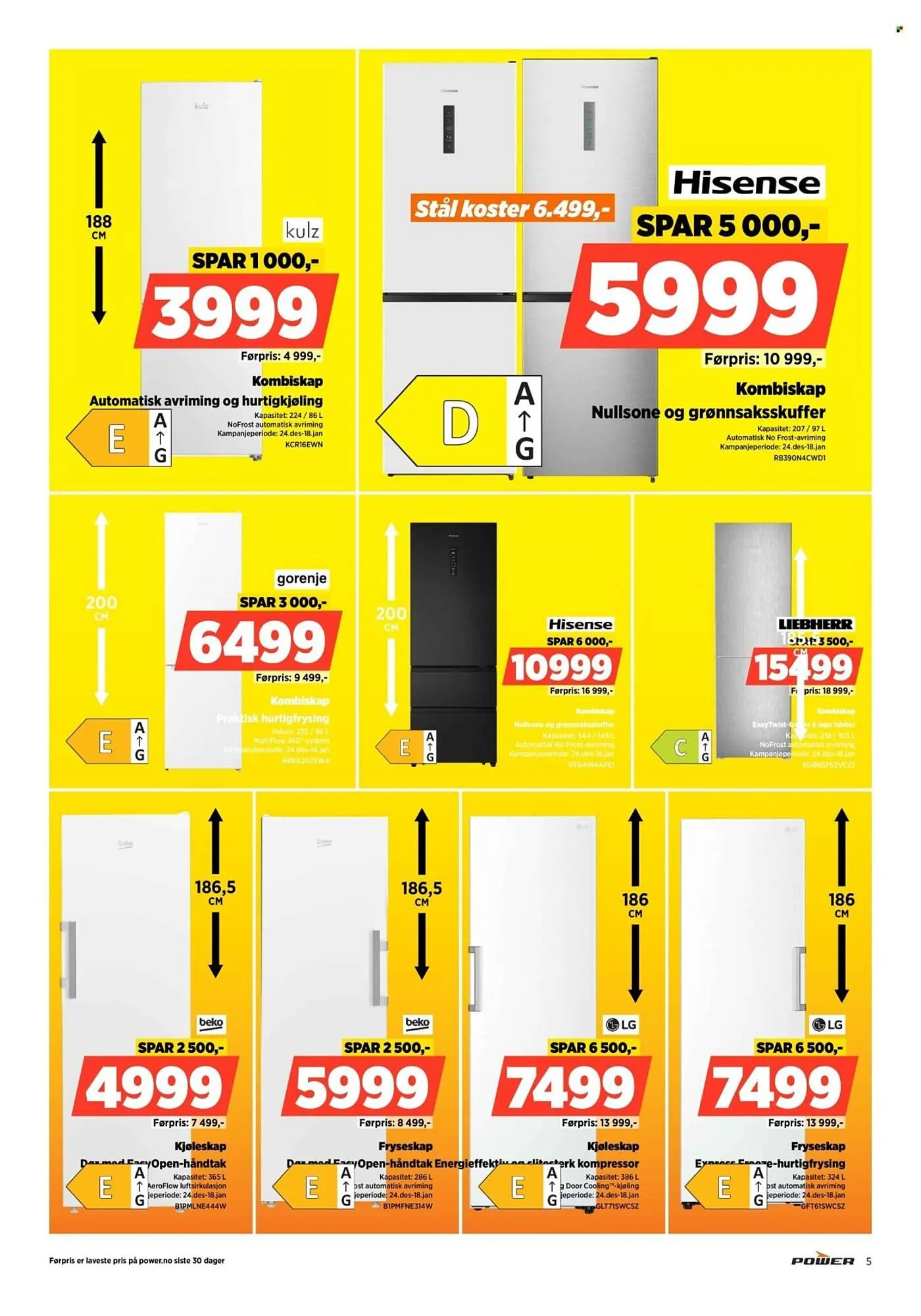 POWER kundeavis fra 1. januar til 4. januar 2026 - kundeavisside 5