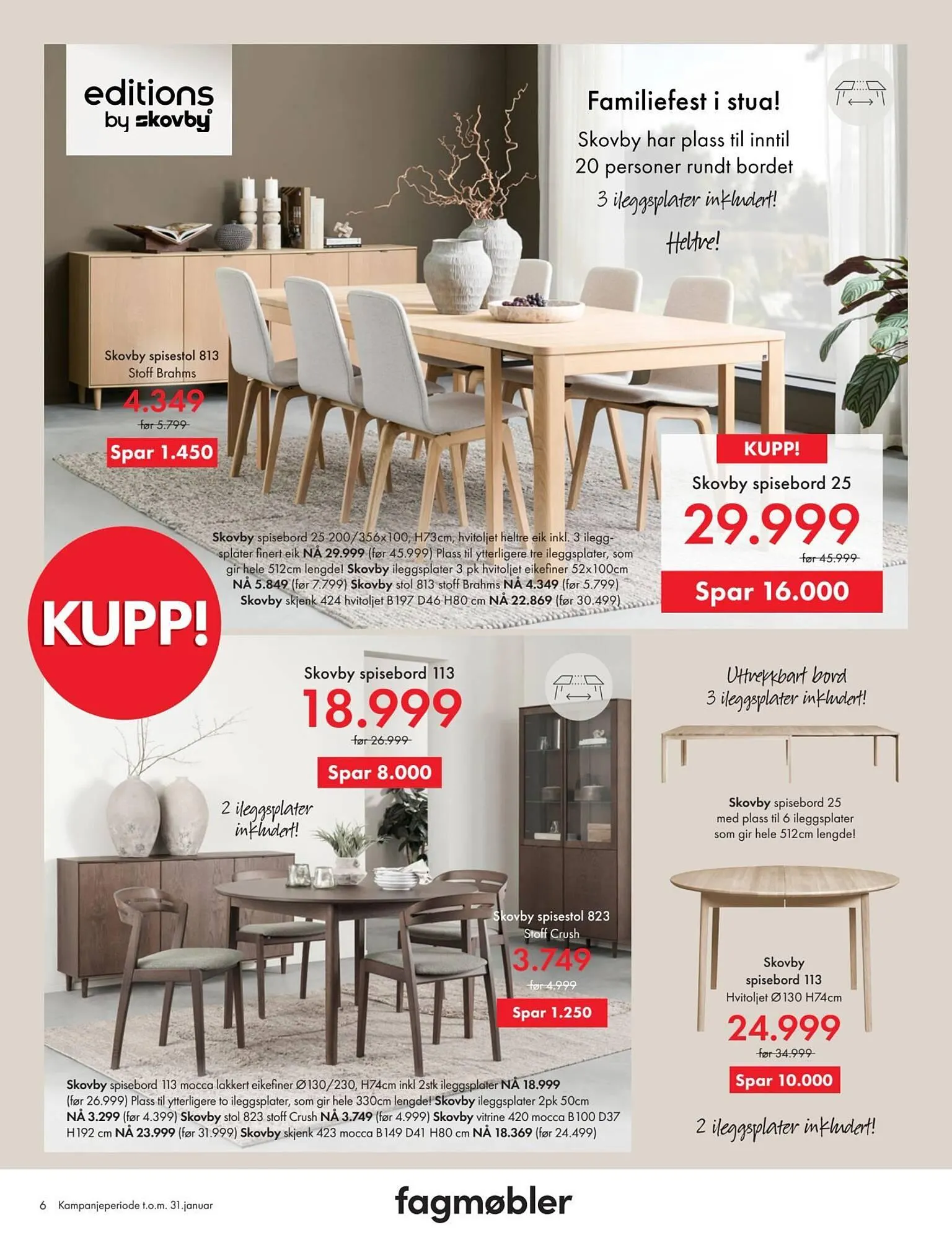 Fagmøbler kundeavis fra 1. januar til 1. februar 2026 - kundeavisside 6