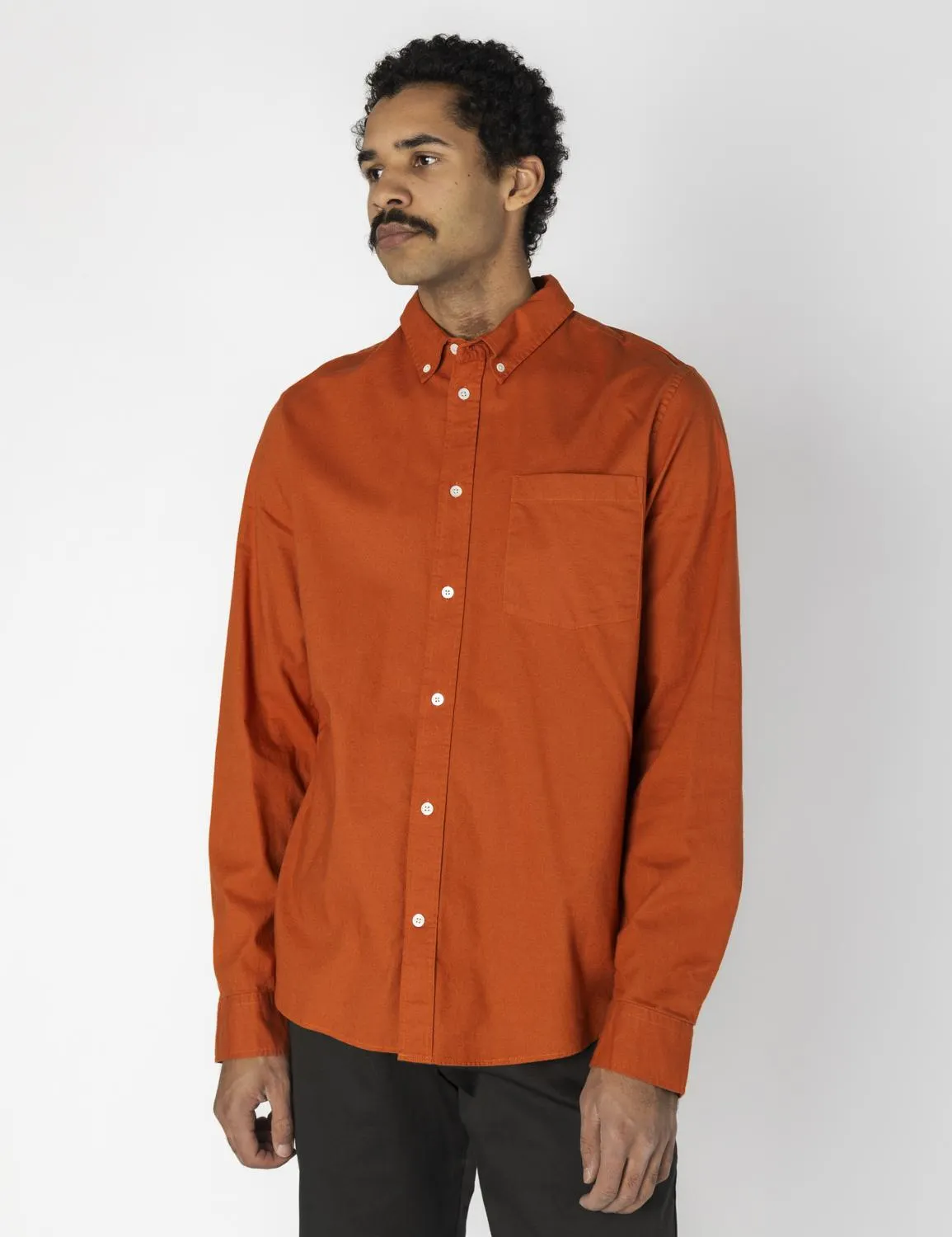 Adam Classic Flannel Shirt Rust