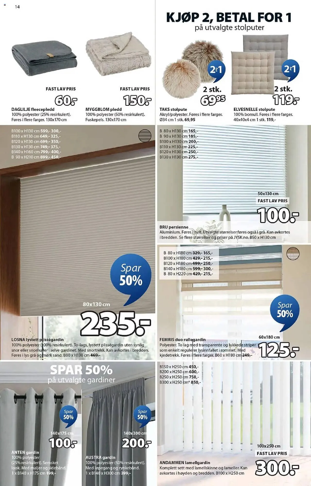 JYSK kundeavis fra 9. februar til 21. februar 2026 - kundeavisside 14