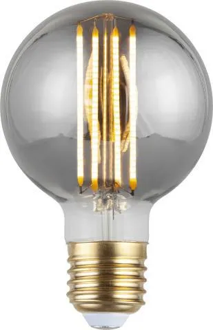LED E27 globe 4W dimbar Røykfarget 8 cm
