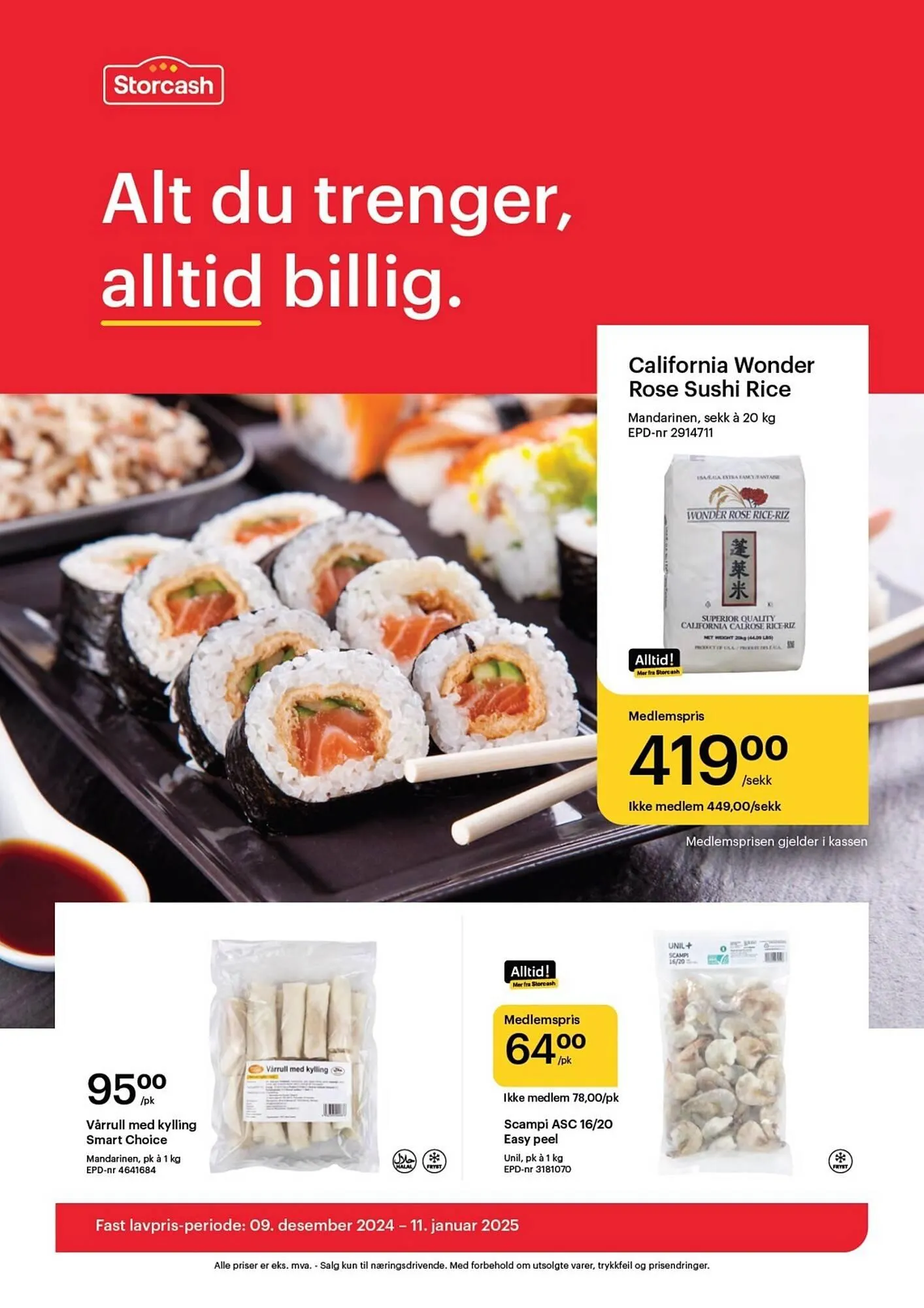 Storcash Kundeavis fra 9. desember til 11. januar 2025 - kundeavisside 1