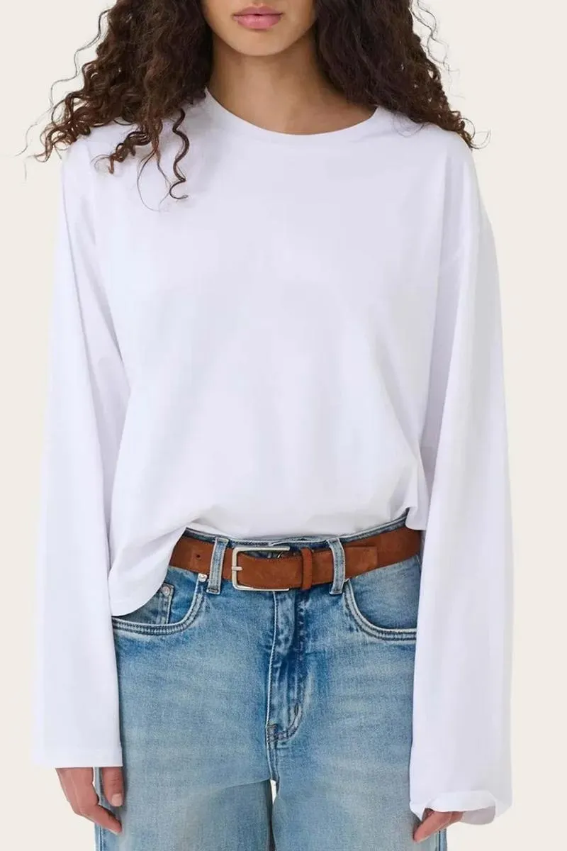 GZTima Long Sleeve Tee Bright White