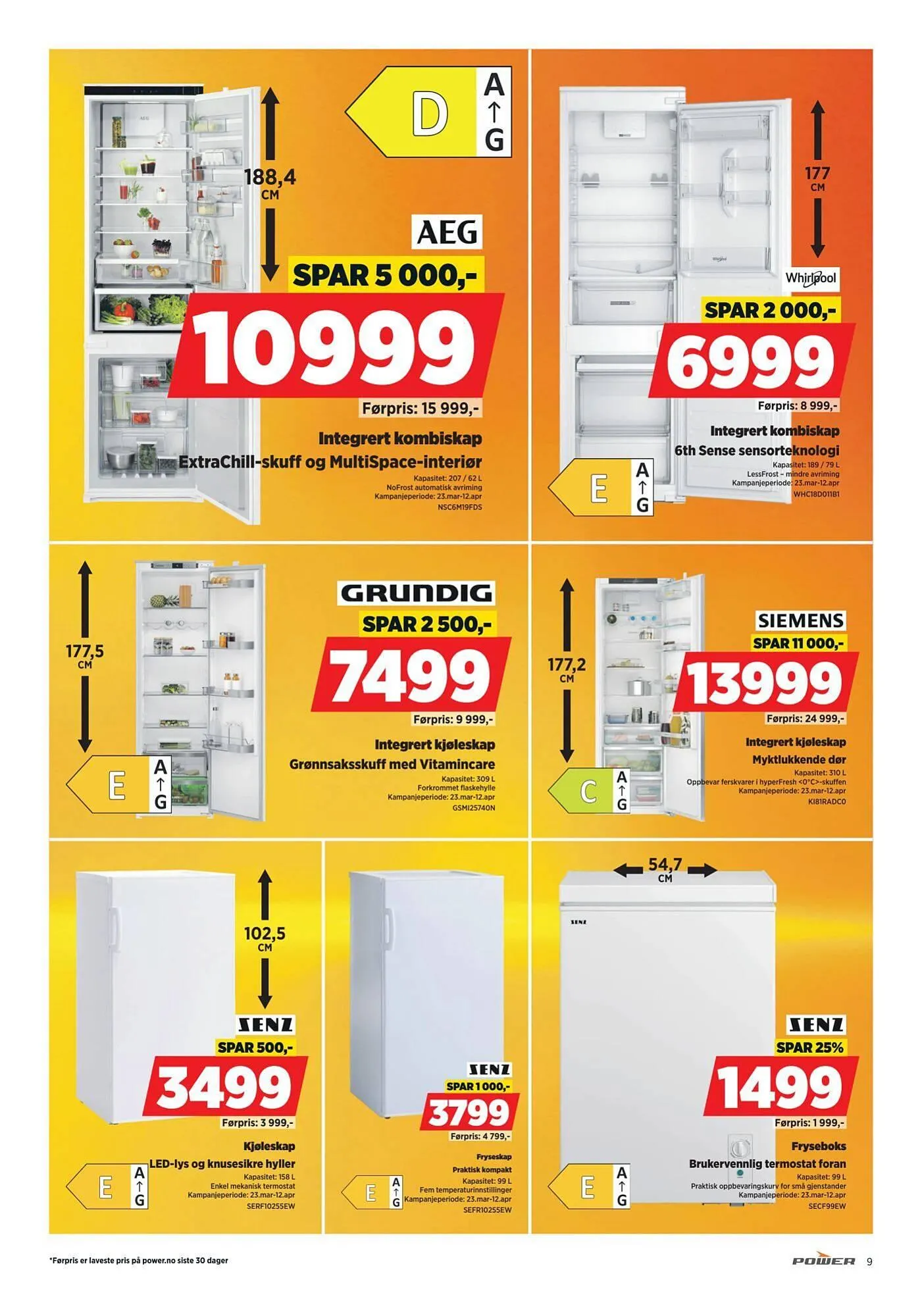 POWER kundeavis fra 30. mars til 7. april 2026 - kundeavisside 9