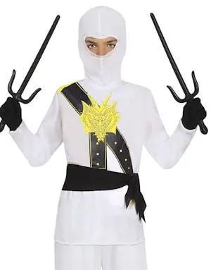 Den Hvite Drage Ninja Barnekostyme