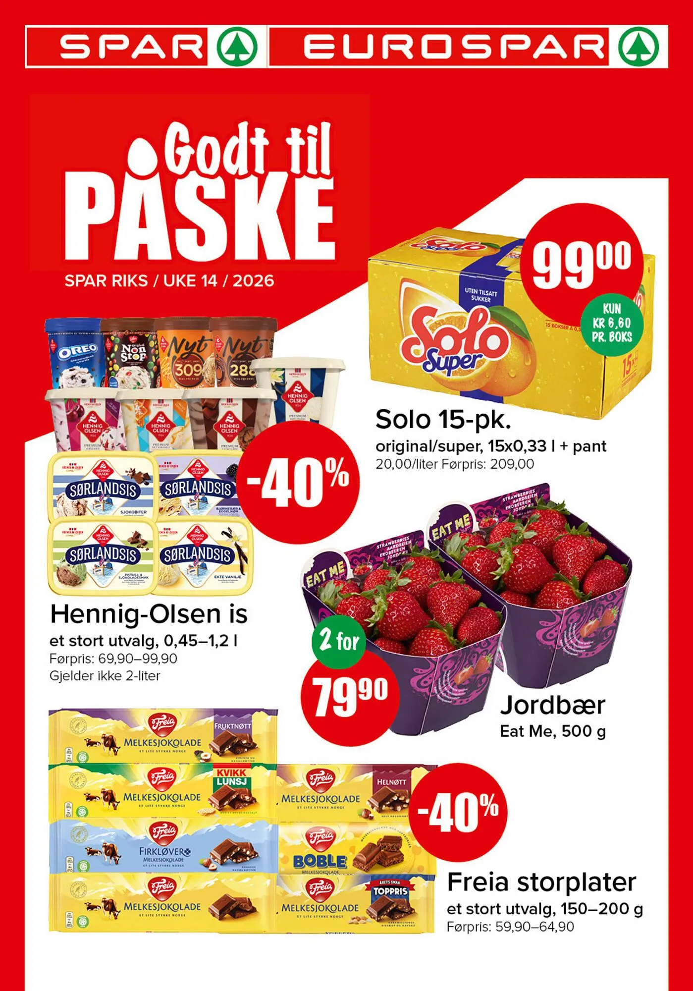 Eurospar kundeavis fra 30. mars til 5. april 2026 - kundeavisside 1