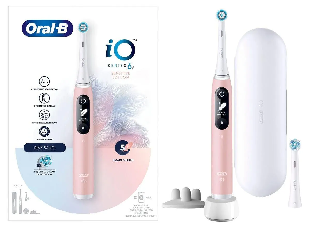 Oral-B iO 6 Sensitive elektrisk tannbørste, 5 innstillinger