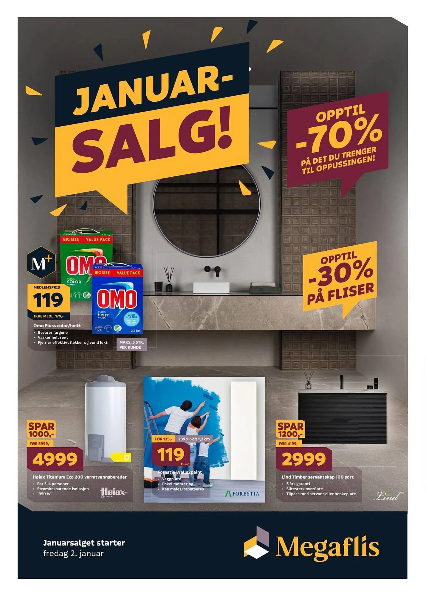 Megaflis kundeavis fra 29. desember til 3. januar 2026 - kundeavisside 1