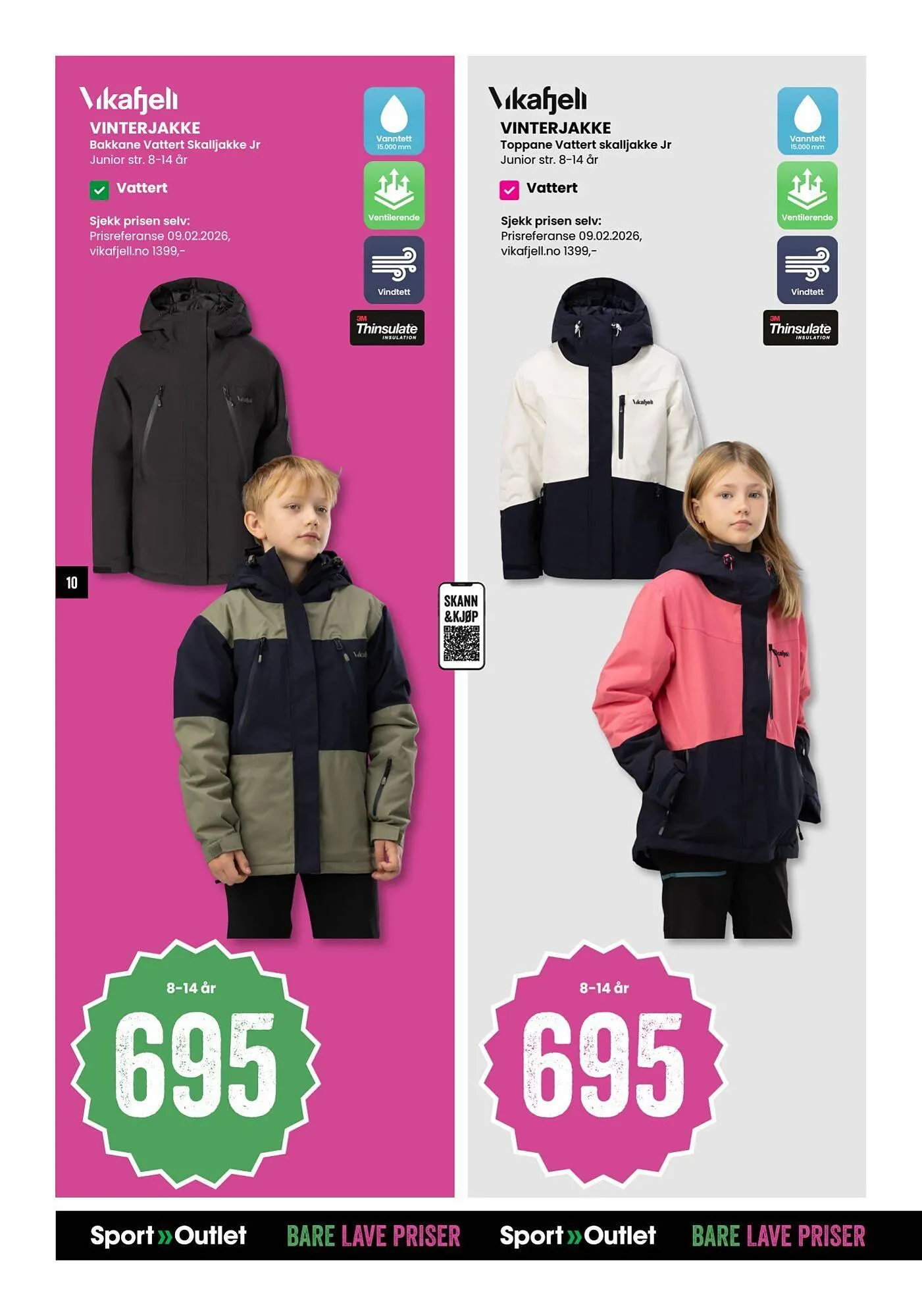 Sport Outlet kundeavis fra 24. februar til 9. mars 2026 - kundeavisside 10