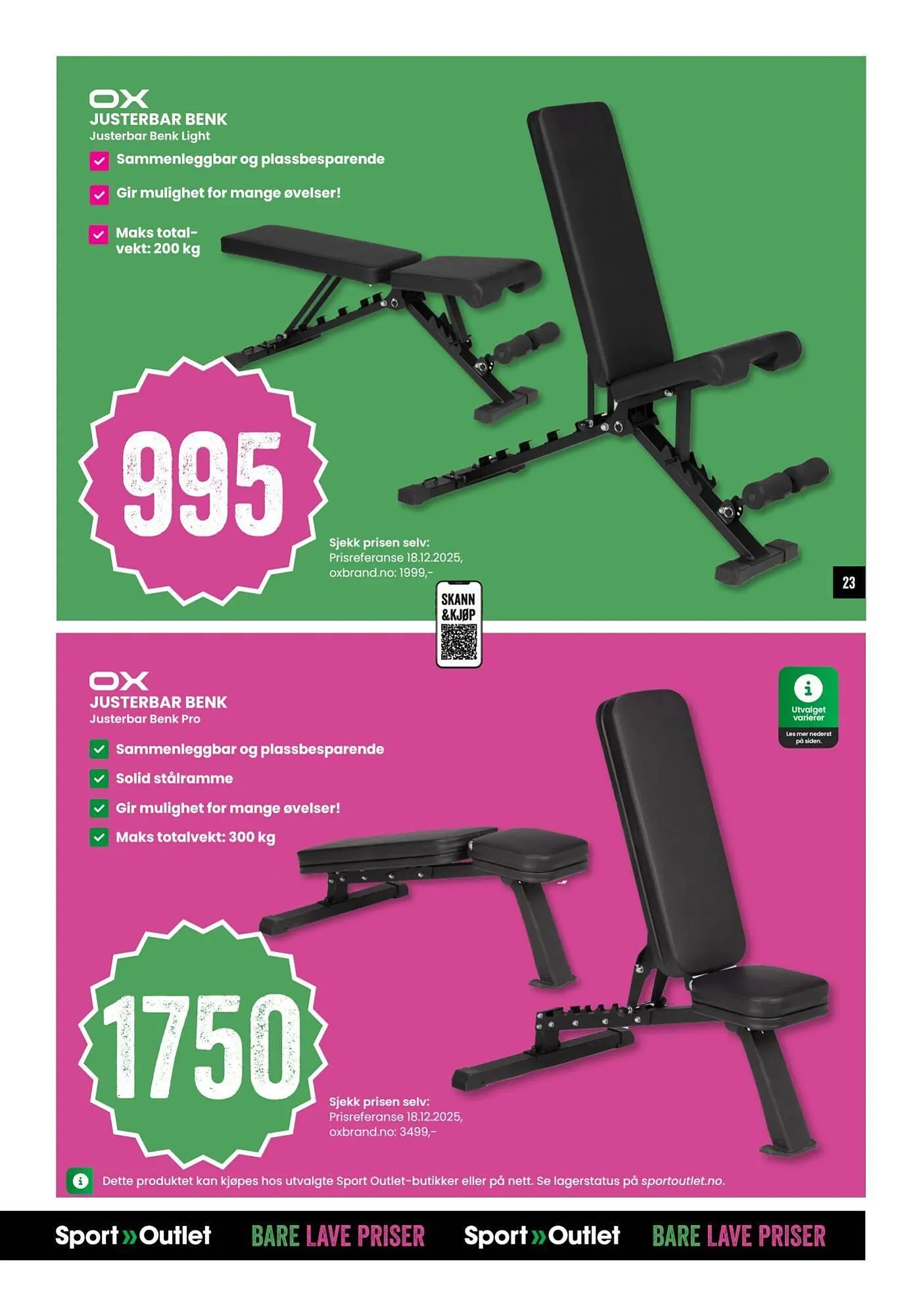 Sport Outlet kundeavis fra 14. januar til 2. februar 2026 - kundeavisside 23