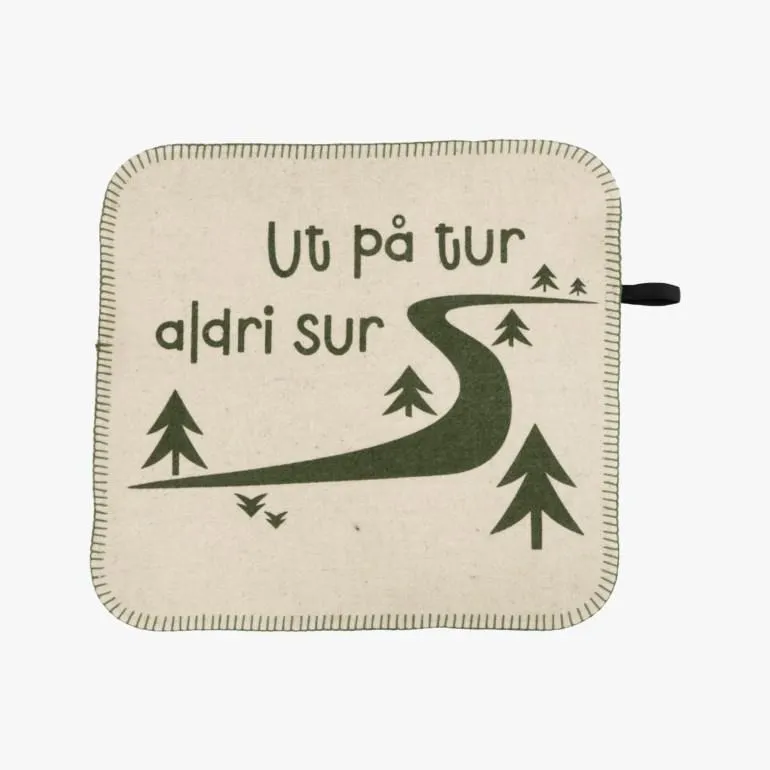 Sitteunderlag i ull, green