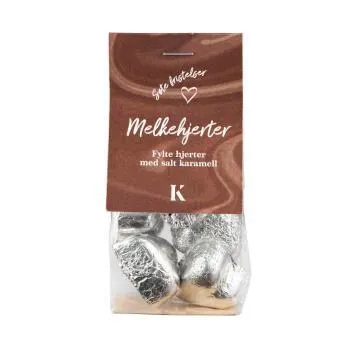 Sjokoladehjerter med salt karamell