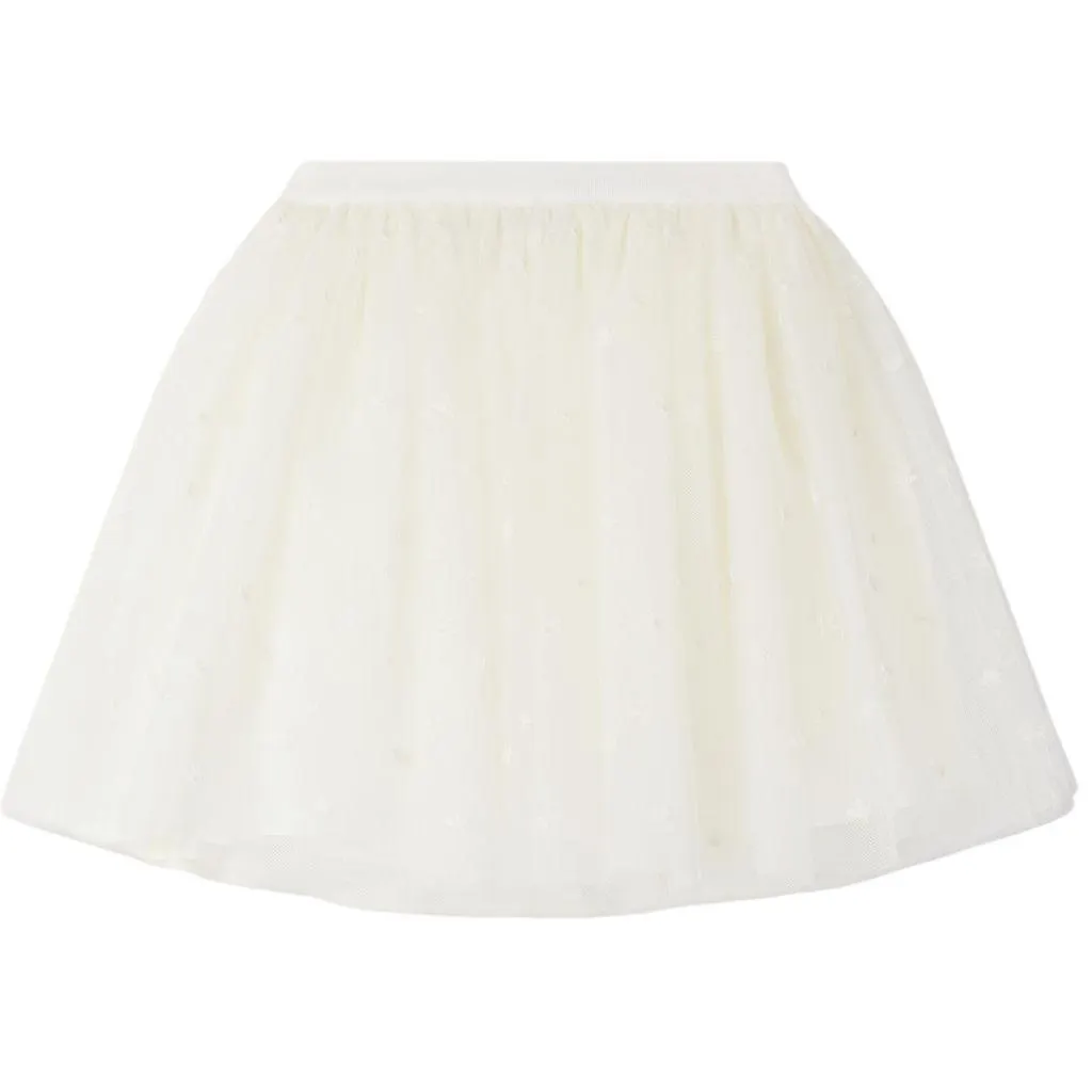 Pois Skjørt Kremhvitt