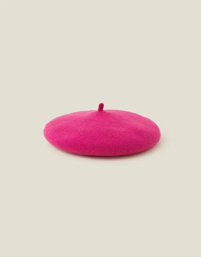 Wool Beret Pink