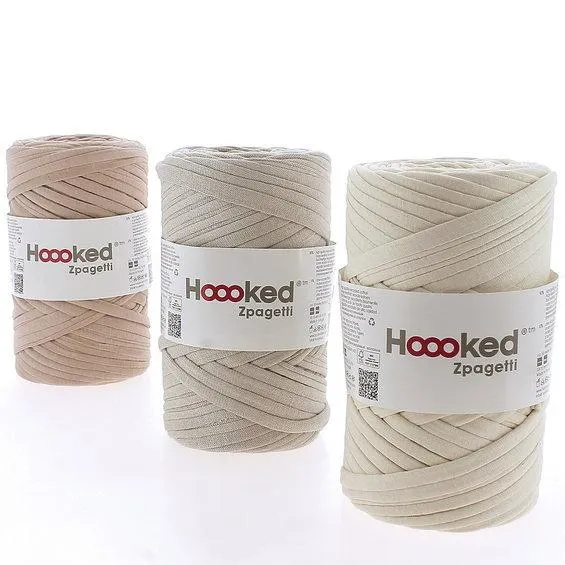 Hooked Zpagetti Medium trikotgarn 40–60 m hvit – White shades ZP002-2