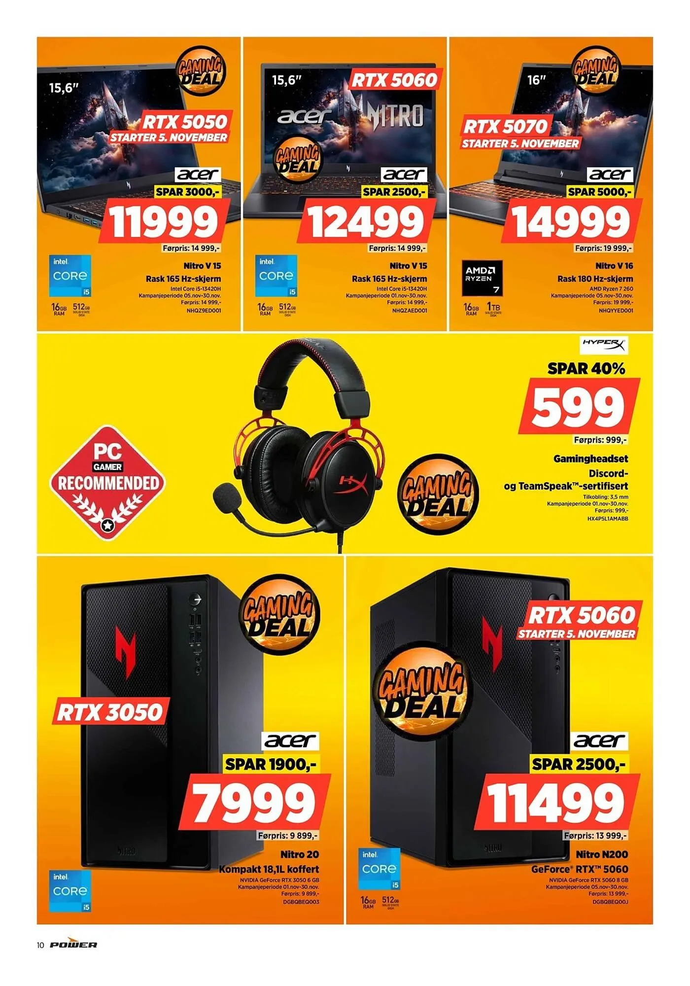 POWER kundeavis fra 3. november til 9. november 2025 - kundeavisside 10