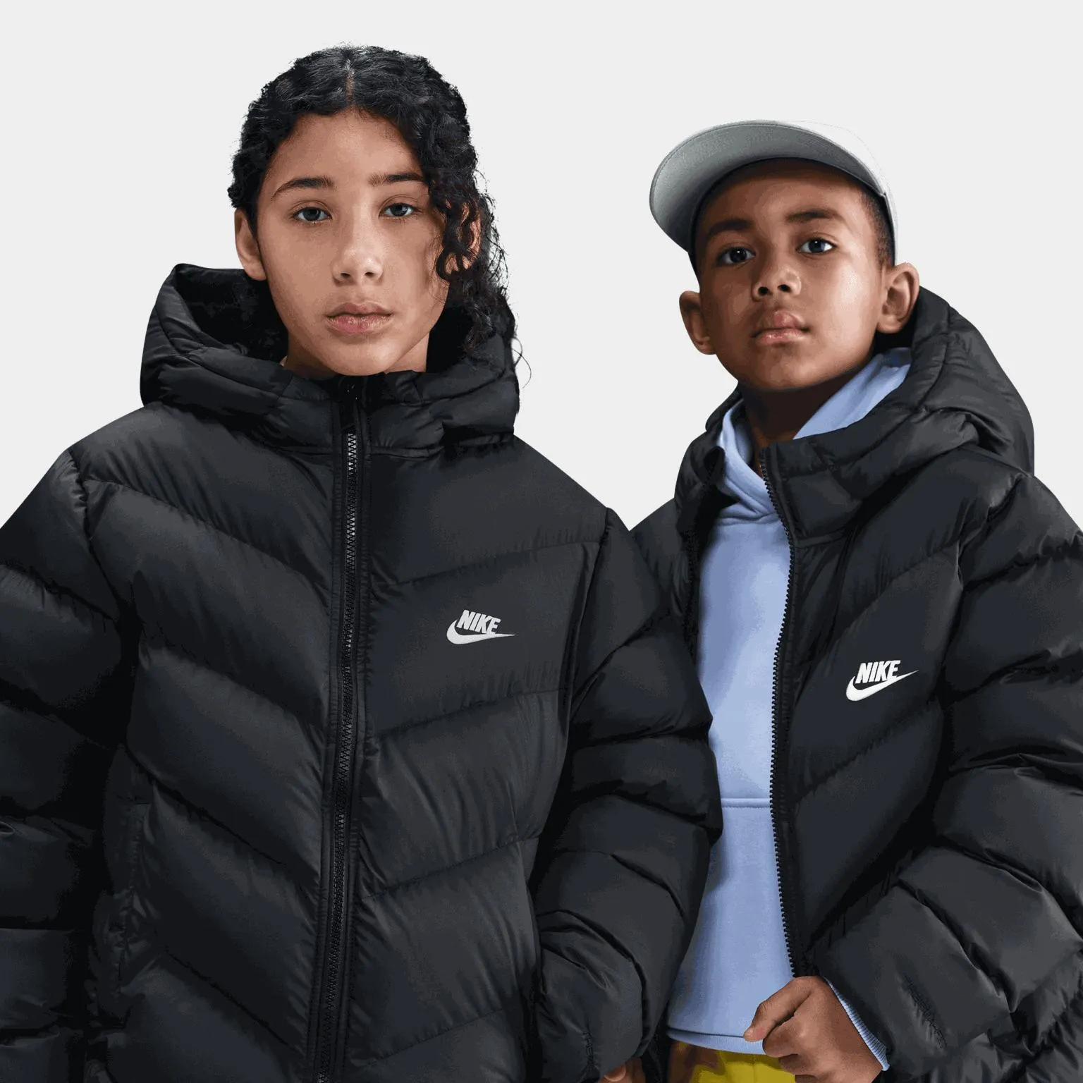 Nsw Adp Puffer, jakke, junior - Svart