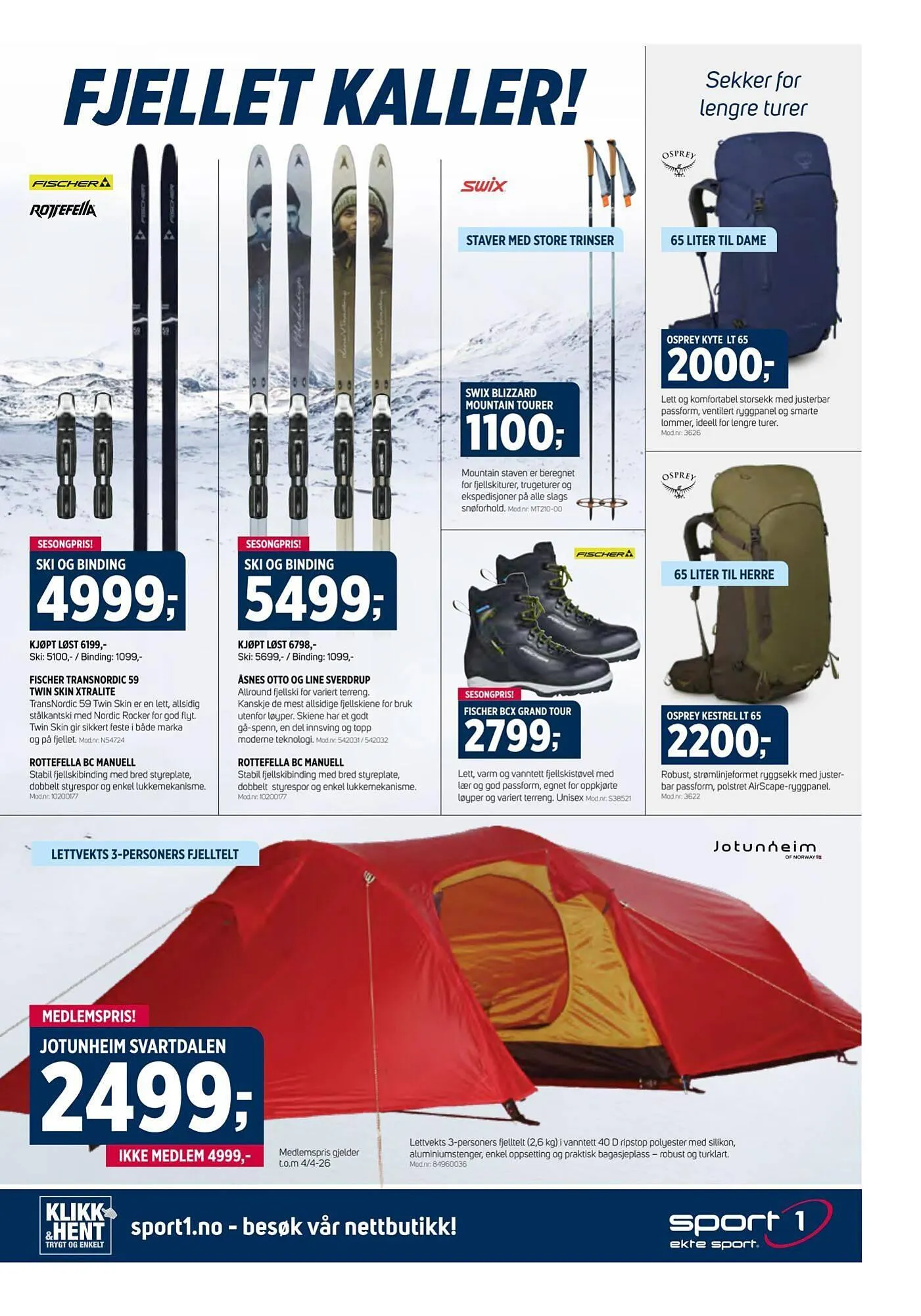 Sport 1 kundeavis fra 15. mars til 5. april 2026 - kundeavisside 11