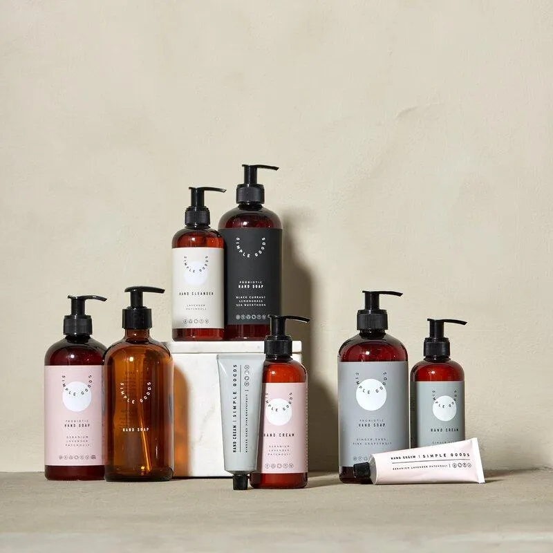 Grapefruit håndsåpe 450 ml pumpeflaske lys blå