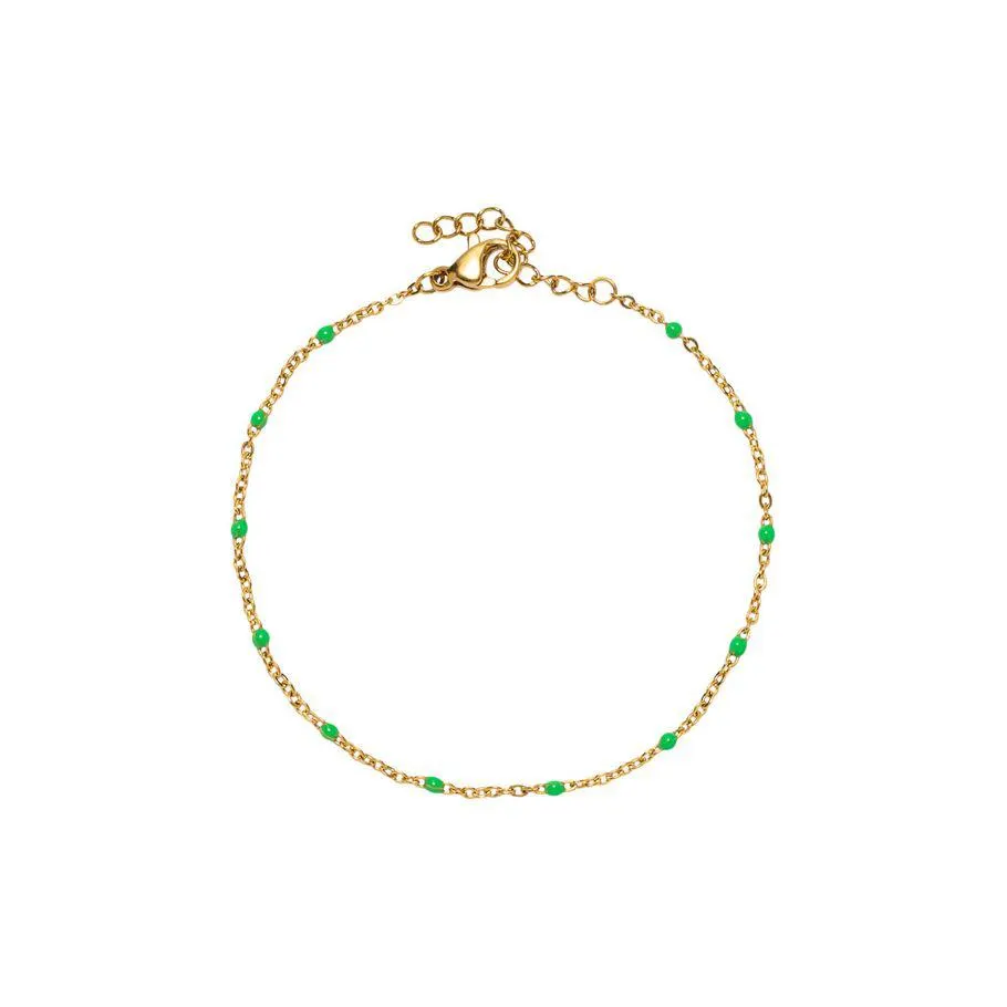 Emaljearmbånd Gullfarget Stål