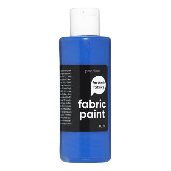 Fabric Paint 85 ml – blå dekkende tekstilfarge for mørke tekstiler
