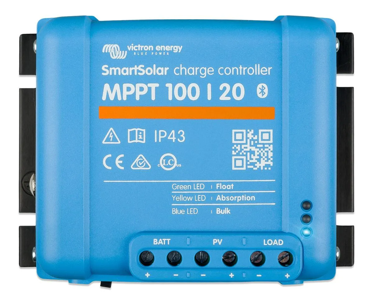 Victron SmartSolar MPPT 100/20 solcelleregulator, 12 V / 24 V / 48 V