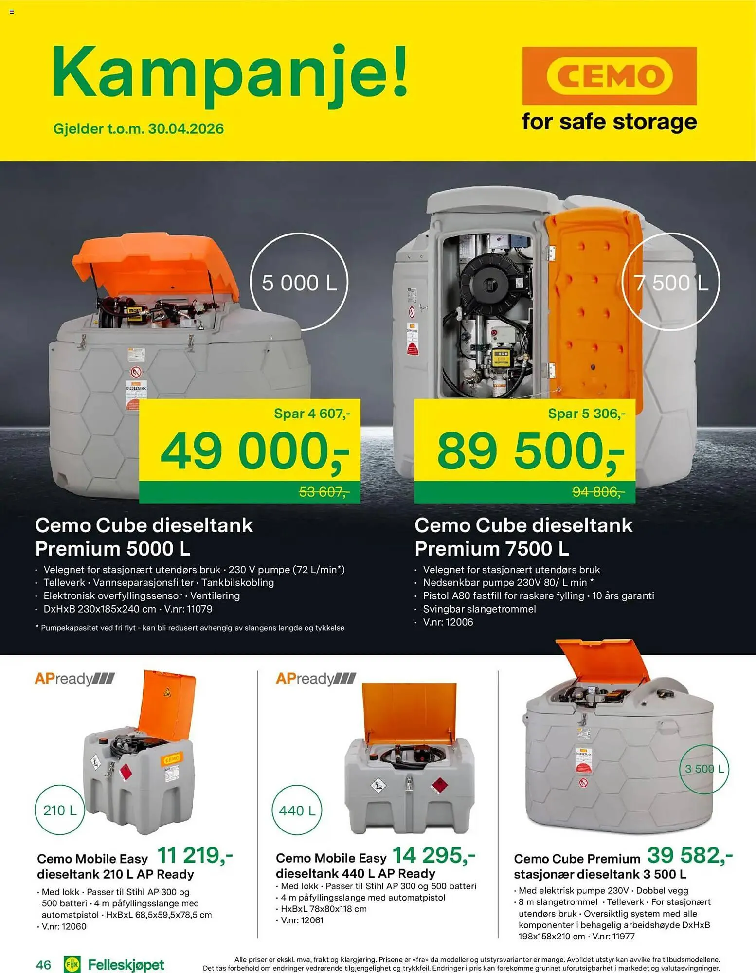 Felleskjøpet kundeavis fra 15. april til 3. januar 2027 - kundeavisside 46