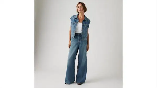 XL Straight Linen+ Denim Jeans