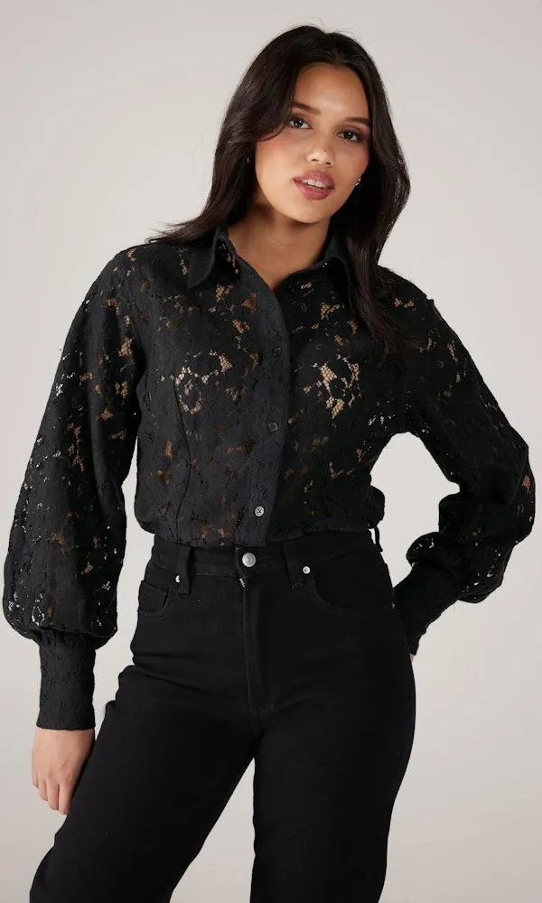Lace Skjorte