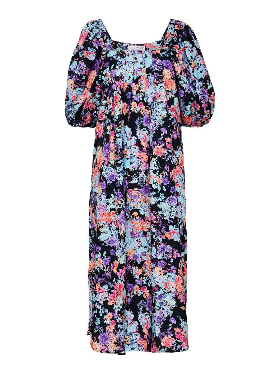 BLOMSTRETE MIDIKJOLE