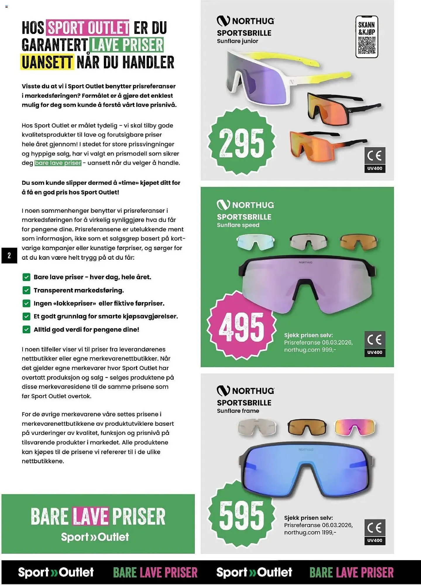 Sport Outlet kundeavis fra 24. mars til 6. april 2026 - kundeavisside 2