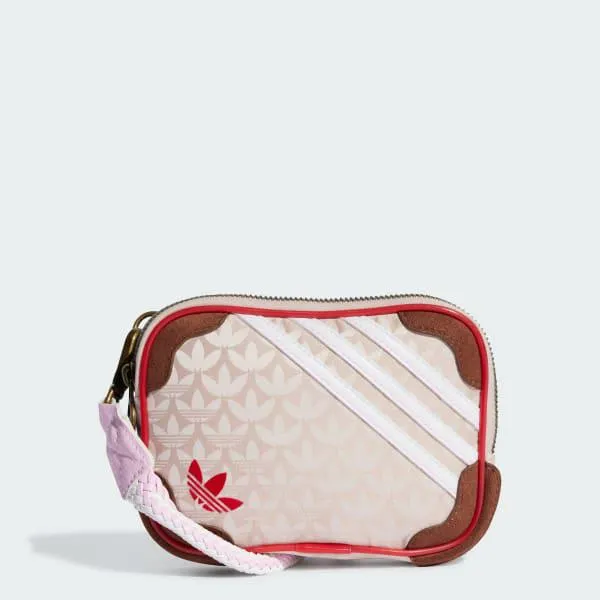 Trefoil Monogram Jacquard Suede Mini Airliner Bag
