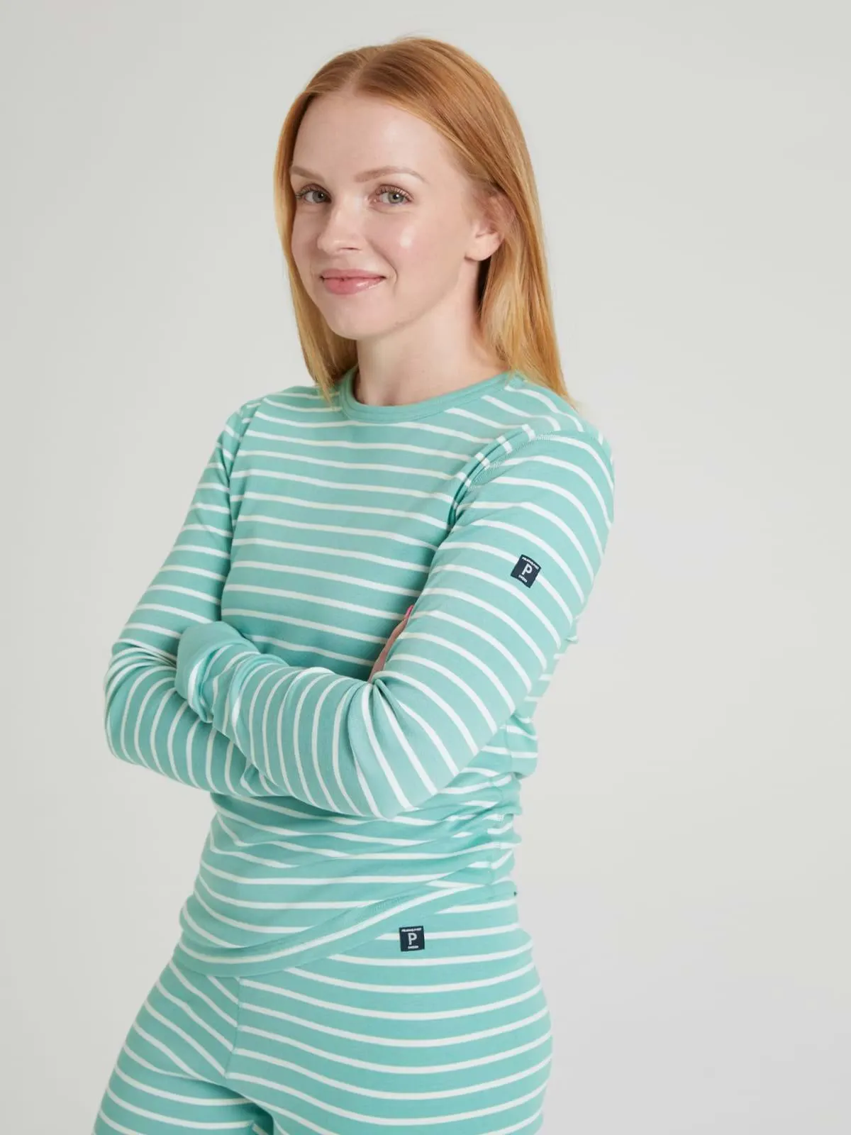 Voksensett med bukse og genser stripet