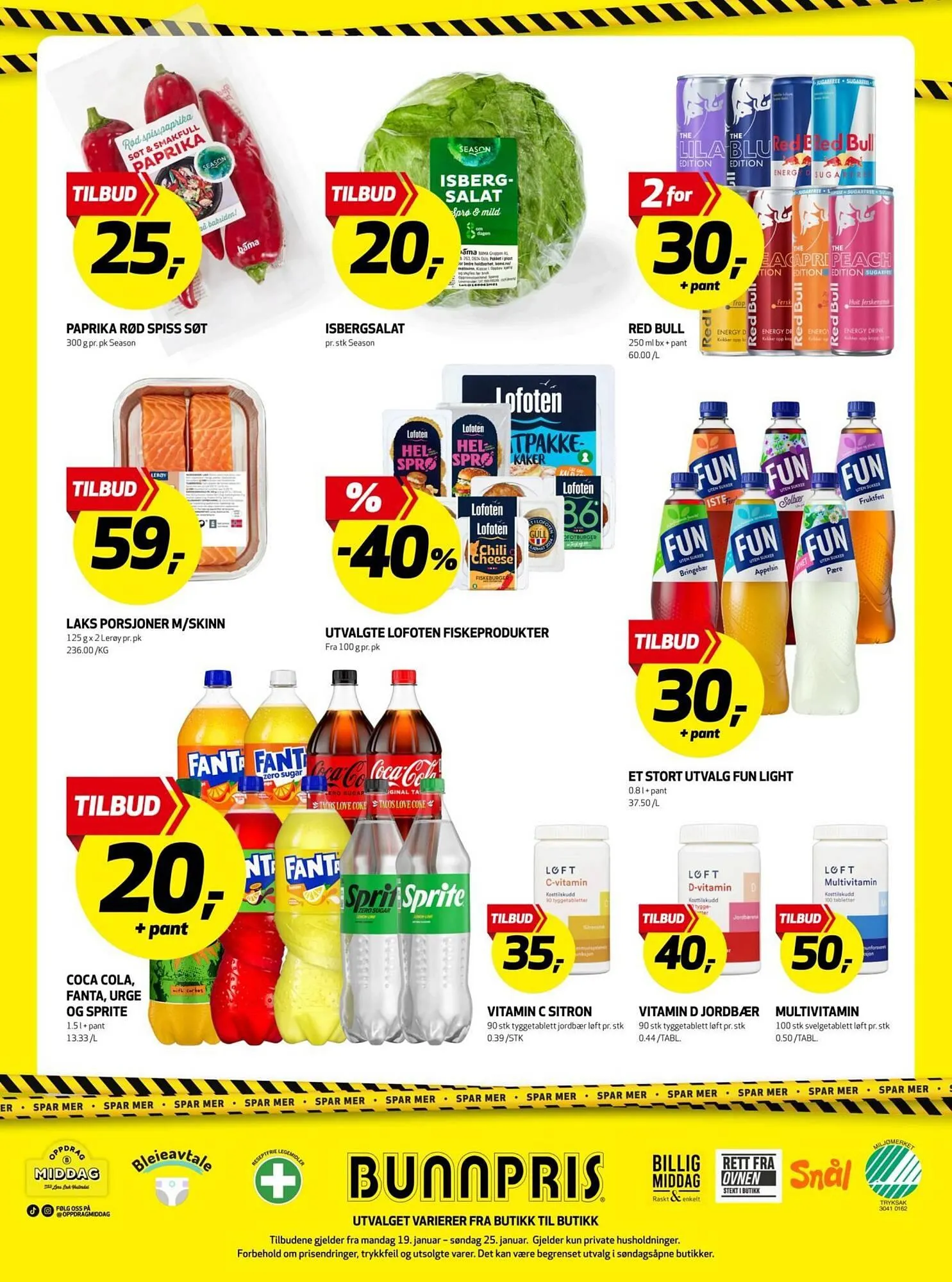 Bunnpris fra 19. januar til 25. januar 2026 - kundeavisside 23
