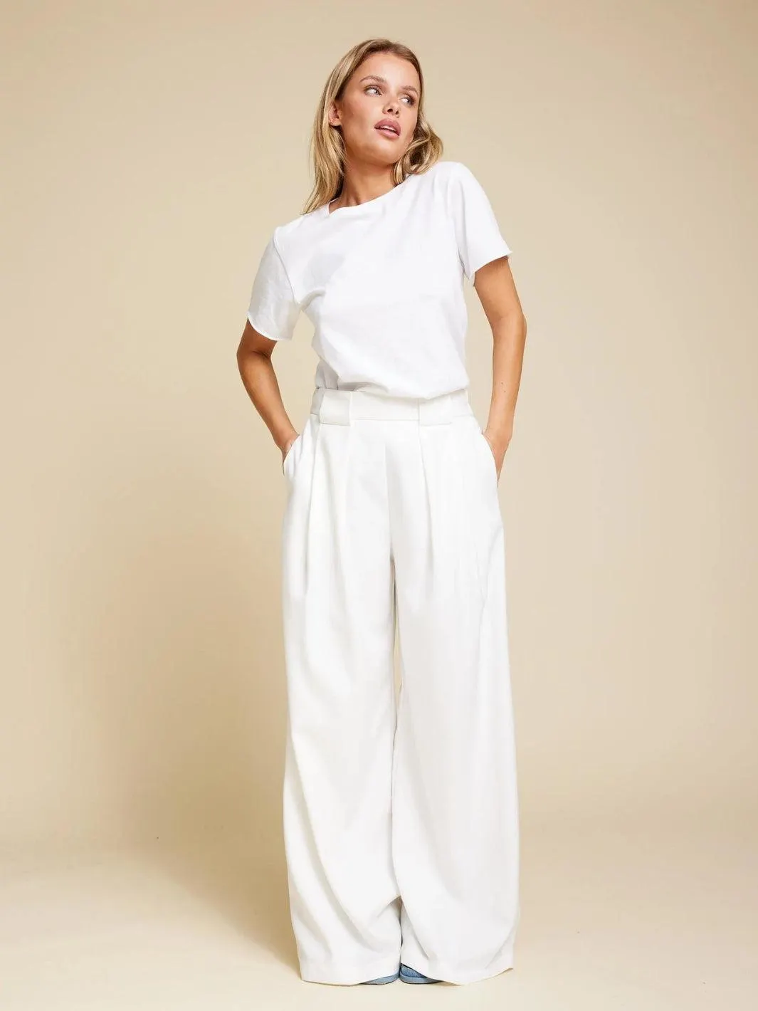 MISTER TROUSERS Hvit