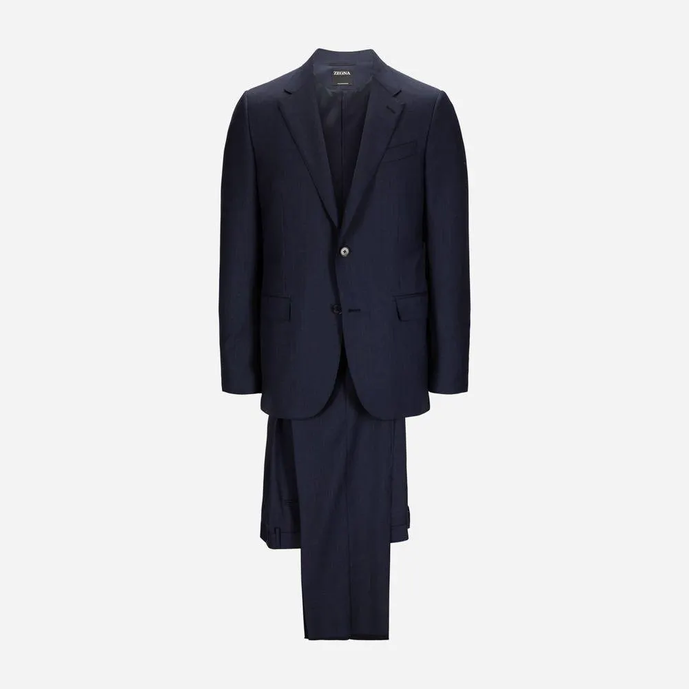 2 Pieces Suit Structure - Navy Solid