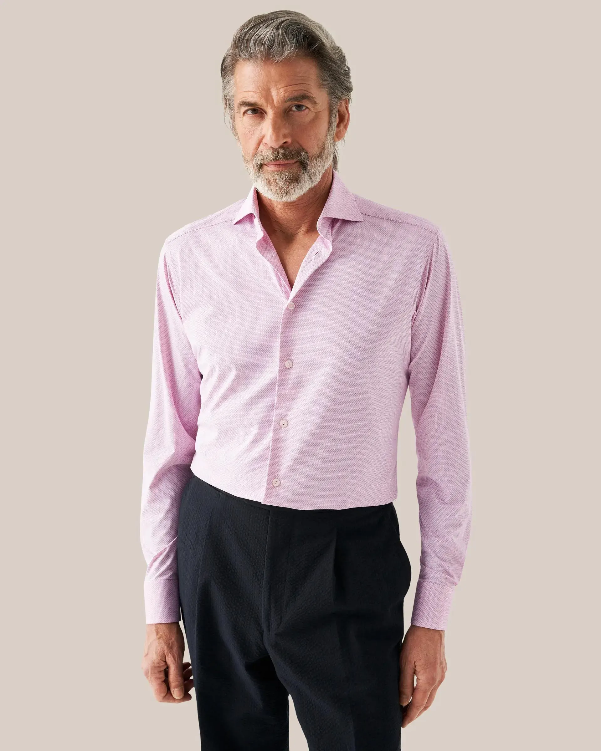 Pink Four-Way Stretch Shirt