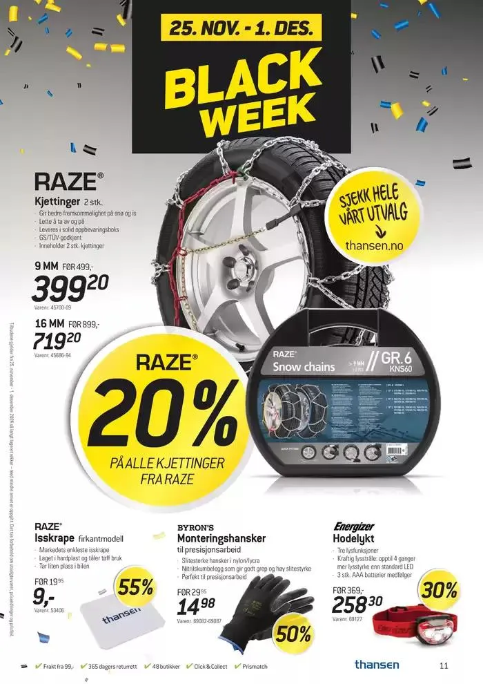 Aktuelle tilbud og kampanjer fra 25. november til 1. desember 2024 - kundeavisside 11