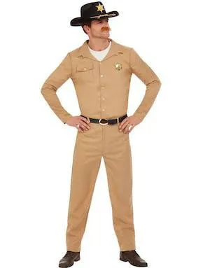 80 talls Sheriff Kostyme til Mann 3 Deler