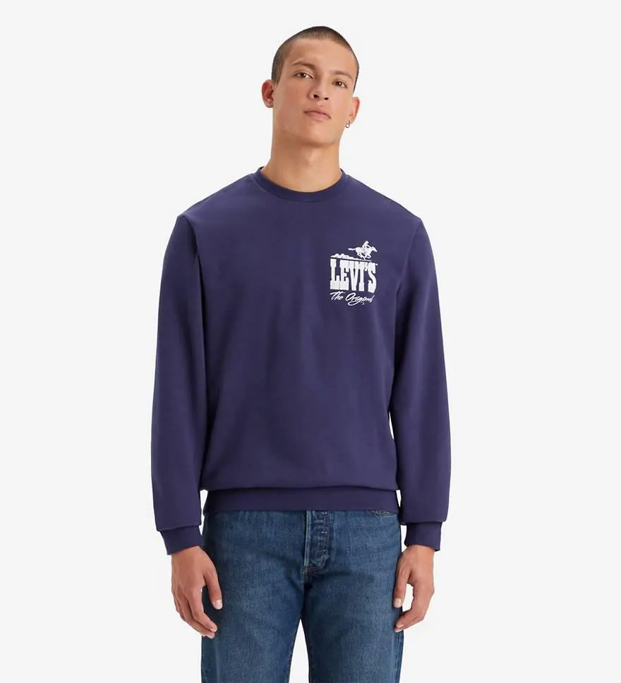 Standard Fit Graphic Crewneck Sweatshirt