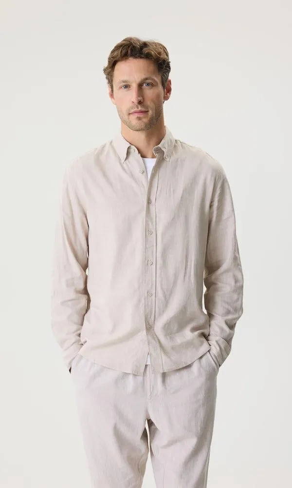 Skjorte i linblanding