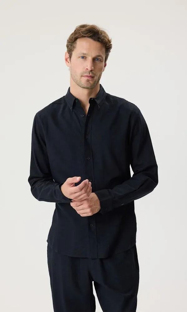 Skjorte i linblanding