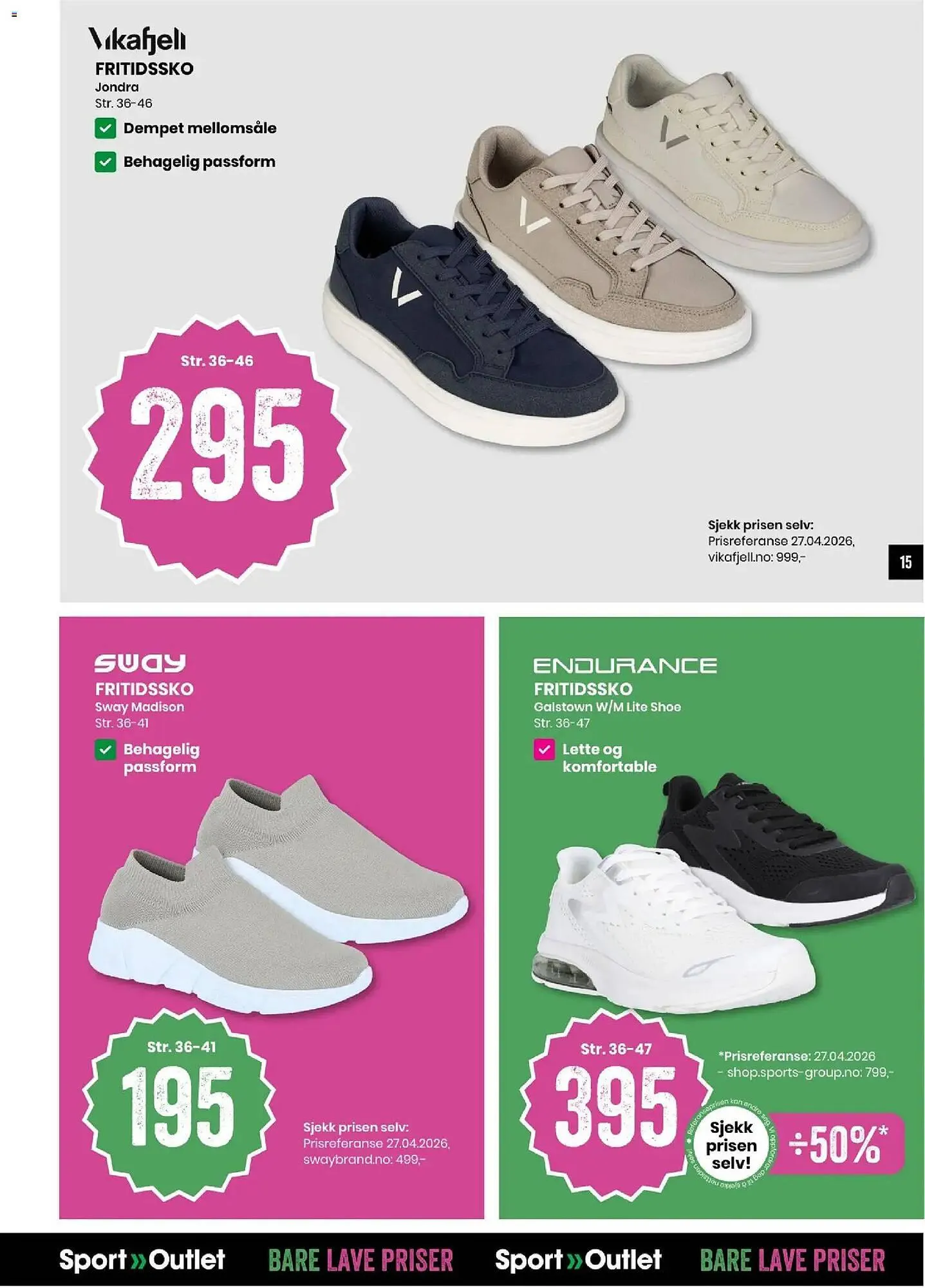 Sport Outlet kundeavis fra 12. mai til 17. mai 2026 - kundeavisside 15