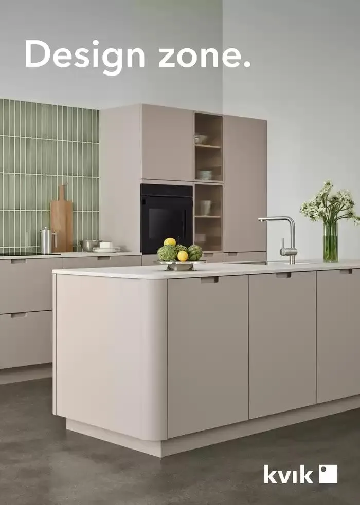 kvik kjøkken Design Zone. fra 18. oktober til 1. november 2024 - kundeavisside 1